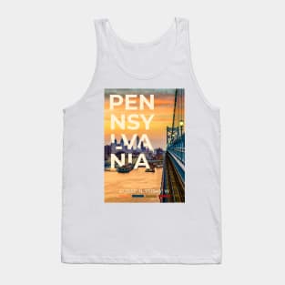 Pennsylvania Travel Poster Tank Top